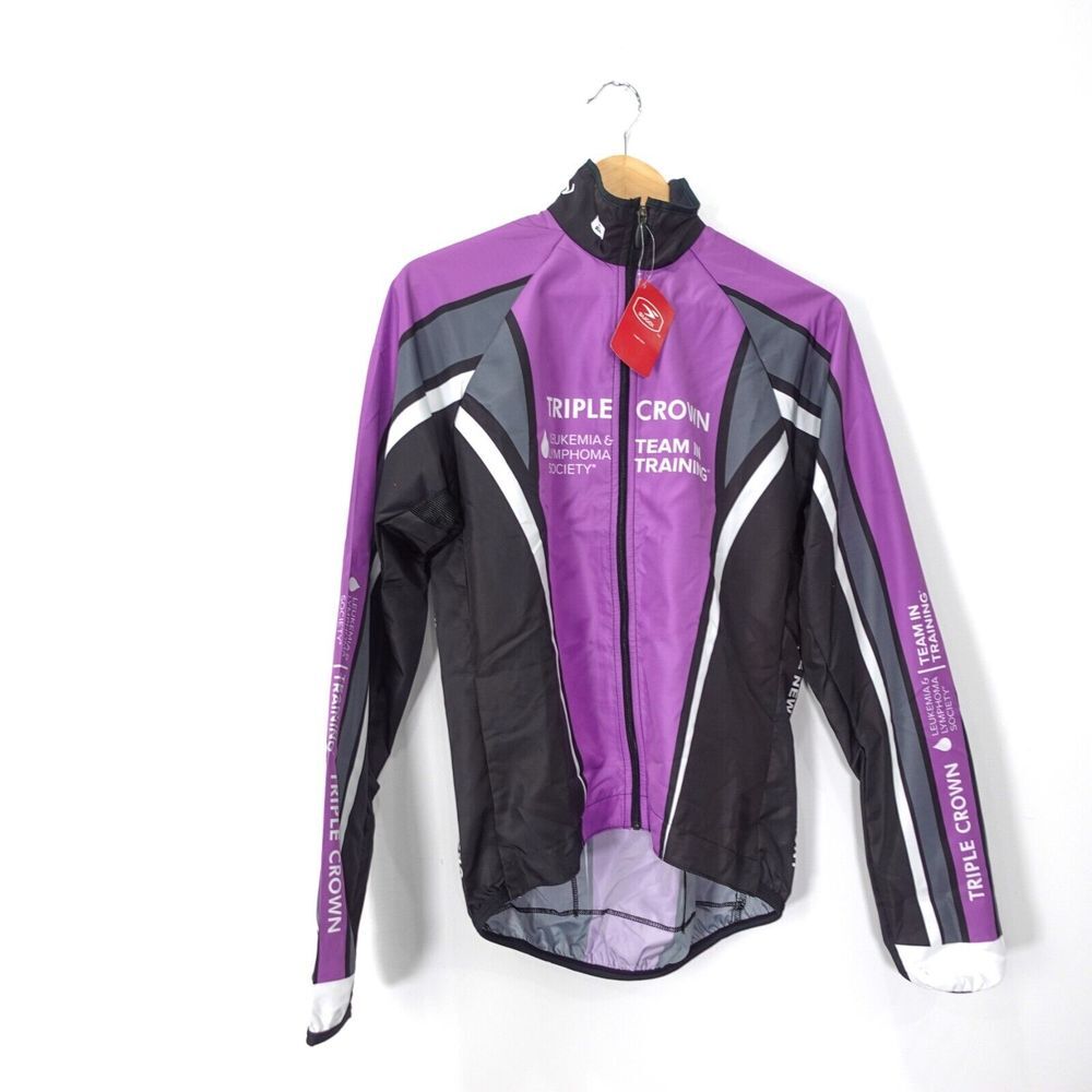 Cycling Windblock Jacket S Purple SUGOI Bike‎ Pocket Triple Crown Sportcore NEW